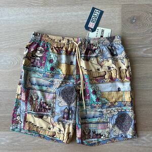 RSVLTS Disney Pixar Up "Paradise Found" Hybrid Shorts Men's Small NWT